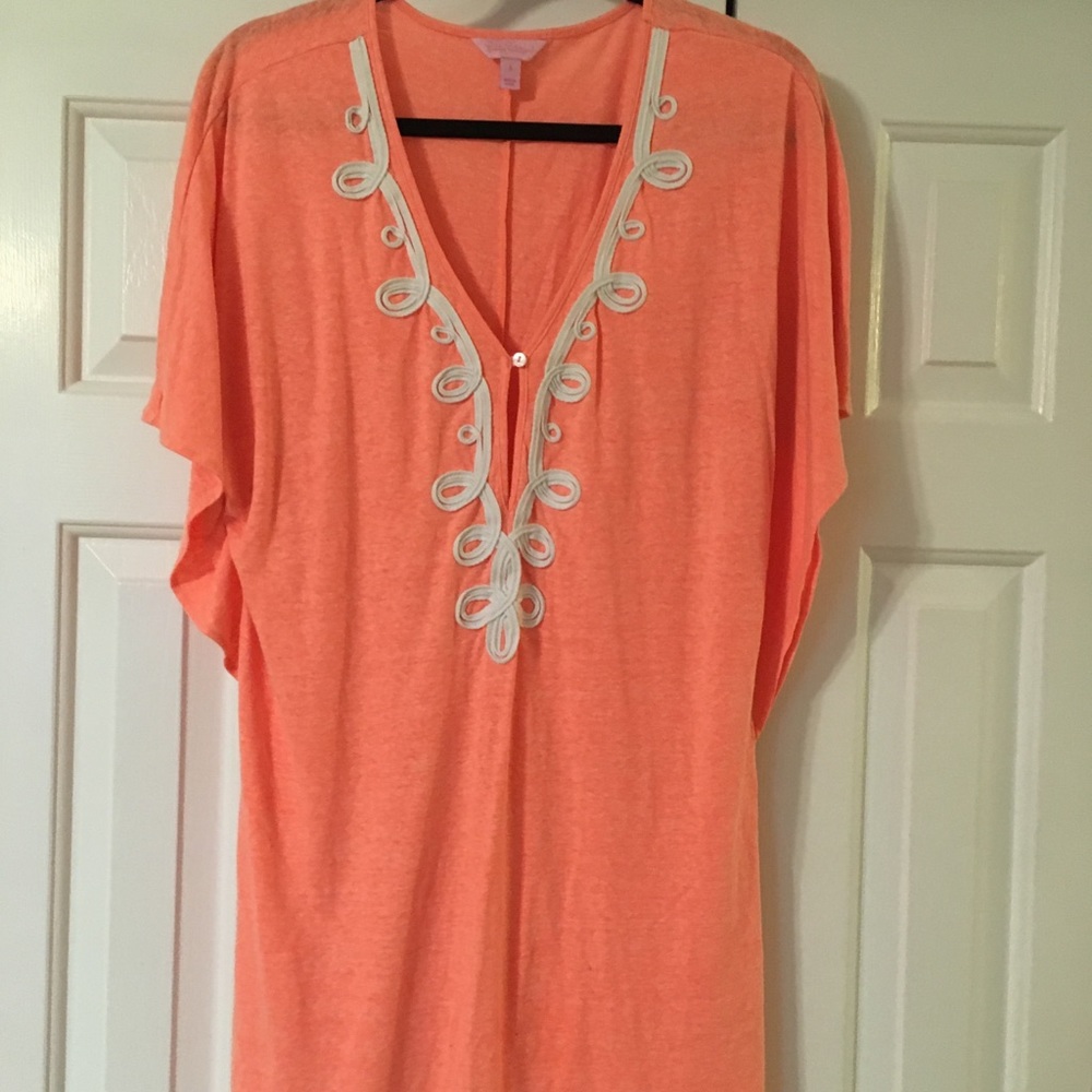 Lilly Pulitzer light orange dress